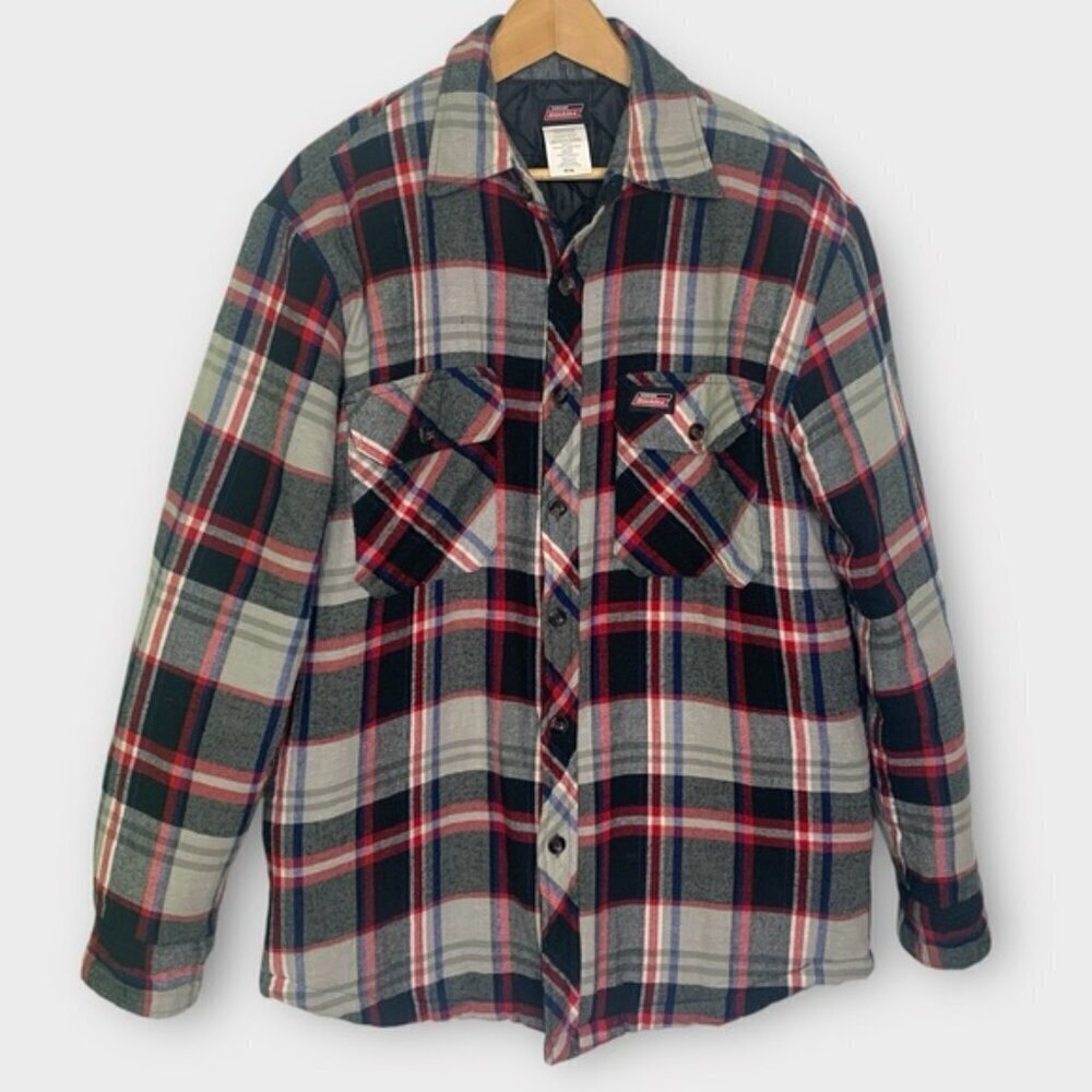 Dickies Plaid Quilted Shirt Jacket - Picture 2 of 7